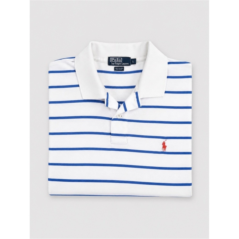 Vintage Polo Ralph Lauren Polo Shirt Large Preppy Logo Pony Golf Tennis Prep